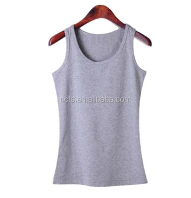 China Breathable Ladies Beach Top, Ladies Plain Tank Top, Ladies Summer Vest for sale