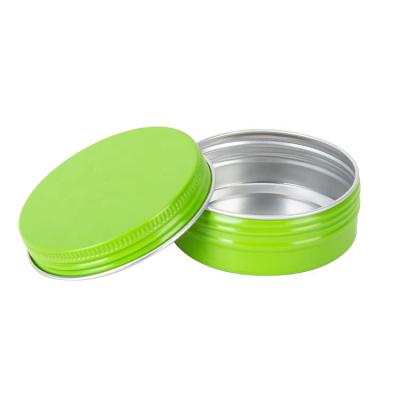 China Cookie Packaging Manufacturer Factory Wholesale Rounnd Form Custom Aluminum Cans Cosmetic Containers With Screw Lid For Cream, Ointment for sale