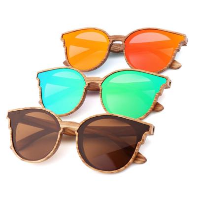 China Fashion sunglasses 2021 dropshipping products angle polarized wooden sunglasses shape grained sunglasses handmade wing for sale