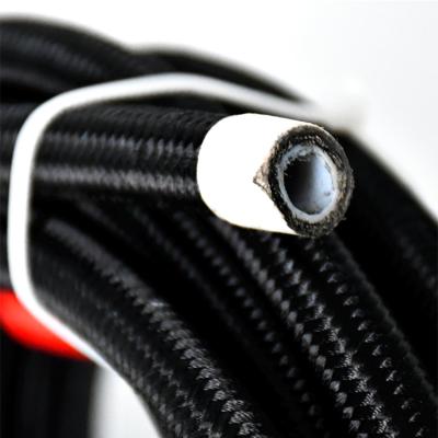 China Oil Cooler System SAE J1532 Nylon Cover Braided Oil Cooler Fuel Line Rubber Hose for sale