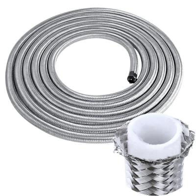 China Automobile Brake System SAE j1401 3.2mm Core Diameter Car Motorcycle PTFE Stainless Steel Braided Brake Hose for sale