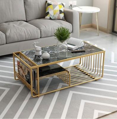 China (Other) Modern Nordic Creative Adjustable Metal Legs Coffee Marble Table for sale