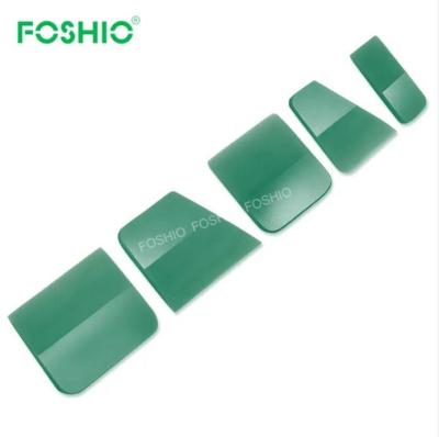 China Foshio Eco-friendly Green Soft Rubber Squeegee For Car Vinyl Wrap Film Squeegee Kit Set for sale