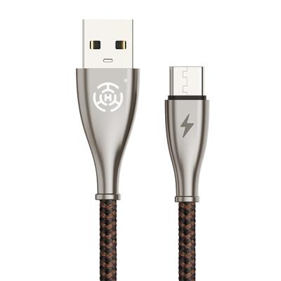 China Type-C Braided USB Fast Charger 1.2M High Quality Zinc Alloy Braided Cable 2.4A Type-C USB Cable For Huawei Samsung Oppo Mobile Phone for sale