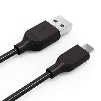 China Best 2.4A 1M Round USB Data Charger Cable 1M PVC Material IP Fast Charging Price PVC Material Fast Charging Cable for sale