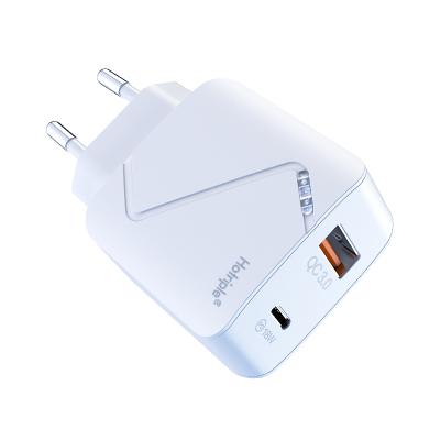 China QC3.0 Type C Wall Adapter USB Palladium Mobile Phone Hottriple Mobile Phone Portable Charger Dual Port Fast Charging Charger for sale