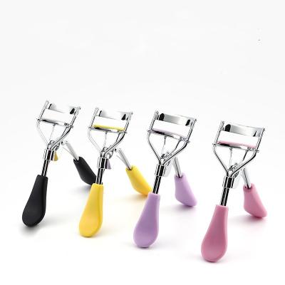 China With Instructions Maker Hot Sell Eyelash Curling Makeup Tools Customized Handle Colored Plastic Eyelash Curler for sale