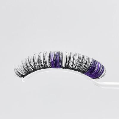 China 2022 Hit 25mm Full Strip Comfortable High Quality Colored Lashes Colored Mink Eyelashes With Color for sale