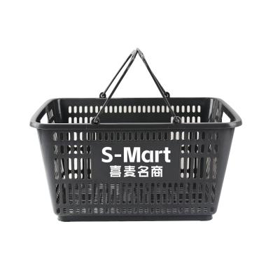 Cina Supermercato Cesto di plastica 20L per Hypermarket in rosso/azzurro/verde/grigio in vendita