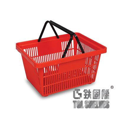 China Handmaterial der einkaufskorb-rote Farbe470×320×210mm pp. zu verkaufen