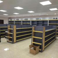 China Pó de madeira da cremalheira da prateleira do supermercado que reveste Combinated moderno livremente à venda