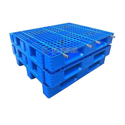 China Heavy Duty Blue Euro Pallets , Plastic Export Pallets 1300mm×1100mm×155mm for sale