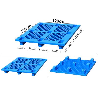 China Water Resistance Plastic Euro Pallets 3 Runners HDPE Material for sale