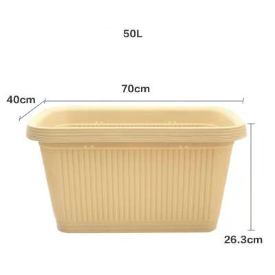 China Modern resin rectangle fruit and vegetable fruit plant box for balcony for sale