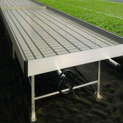 China Grow Seedlings Greenhouse Use Ebb And Flow Rolling Bench Flood Seedling For Growing System for sale