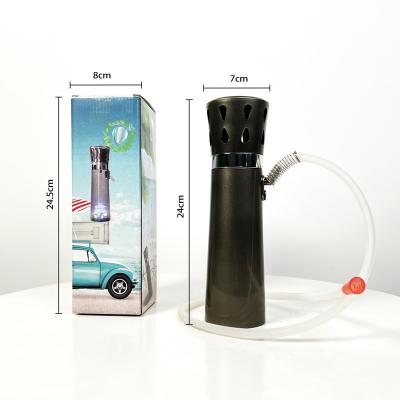 China German Hookah Shisha Smoking Hookah Manufacturer Plating Gray Black Car Use LED Cup Shape Portable Hookah With Led for sale