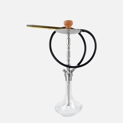 China Smooking Shisha Customized Large Glass Stainless Steel Edelstahl Narguile Huka Hookah Shisha Kopf Schlauch Zubehor Customized German Luxury Set for sale