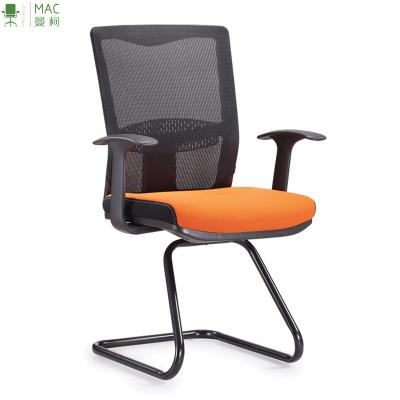 China (Size)Best Popular Adjustable Black Executive Leather Chairs Meeting Chair Without Wheels Wooden Visitor Chair Meeting Room Furniture for sale