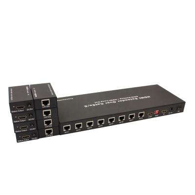 China Super Quality 1 By 8 RJ45 Port Splitter 8 Ethernet Splitter Over Cable 50m 164FT 3D 1080P Cat6 INEX0108 for sale