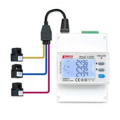 China Accuracy Class 0.33V EM4371 Three Phase Digital Energy Meter for Rogowski Coil Meter for sale