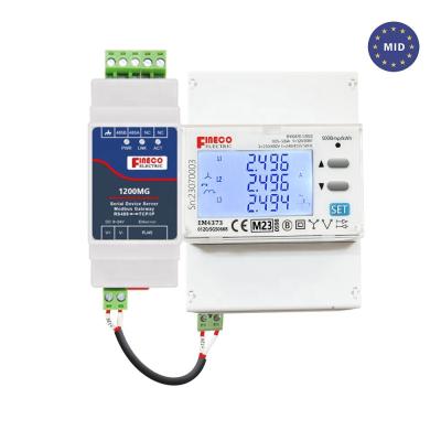 China Digital Only MID Approved EM4373 CT 3*230/400V 0.05-5 6 A Three Phase Power Analyzer for sale