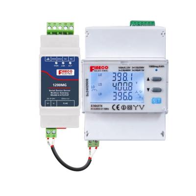 China High Accuracy Class 1.0/B Three Phase Power Analyzer with Rogowski Coil Meter EM4374 for sale