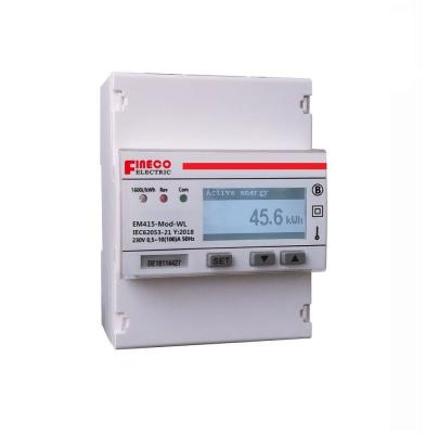 China White EM415-Mod-WL Single Phase Lorawan Energy Meter with Digital Display for sale