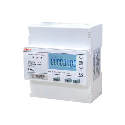 China EM537 3*230/400V 5(65)A three phase bi-directional electrical energy meter for sale