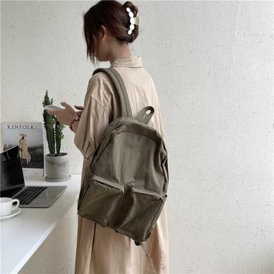 China Nothing female simple simple backpack female South Korean students large capacity shoulder bag leisure travel fashion nylon backpack for sale