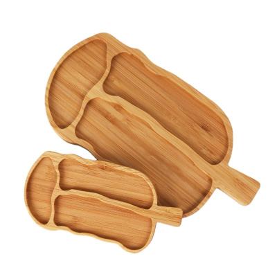 China Sustainable Pineapple Shaped Wood Opens Tray Crafted Wooded Serve Tea Serving Dish For Salad Fruit Dessert Cake Snack for sale