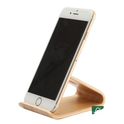 China Eco-friendly Hot-pressing Tech Plywood Phone Holder For Good Office Stationery For Office Realease Your Hand for sale