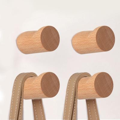 China Traditional Wooden Modern Wooden Coat Hook Decorative Wall Mount Hanger Peg for sale