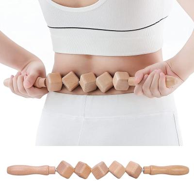 China Reflexology Wooden Acupuncture Foot Tool USA Body Massage Roller Therapy Thai Meridians Scrap Lymphatic Health Care for sale