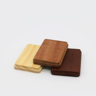 China Non-Refillable Customized Wooden Lids For Rectangular Wooden Storage Jar Caps for sale