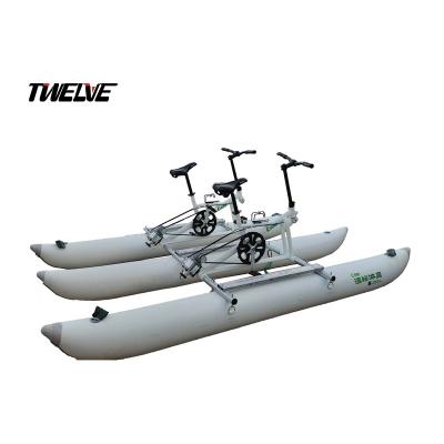 China Floating: high quality PVC 0.9mm1000D aluminum alloy 2 person double seater water bike for sale