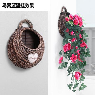 China Door Home Decoration Hanging Decoration Faxu Flowers Ivy Vine Christmas Garlands for sale