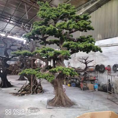 China Minimalist Artificial Pine Art Tree Fiberglass Trunk for sale