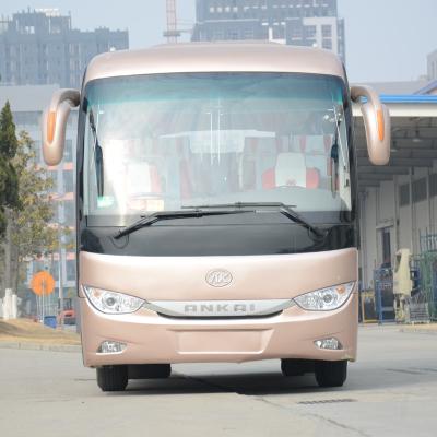 China ANKAI 60 seater bus front engine coummutor miner transportation economic comfortable strong buses for Africa tour bus tou for sale