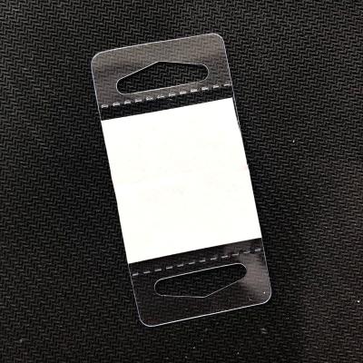 China Waterproof Hanging Display Tags With Big Stick Slot Hole Adhesive Skin And Plastic Hang Tabs for sale