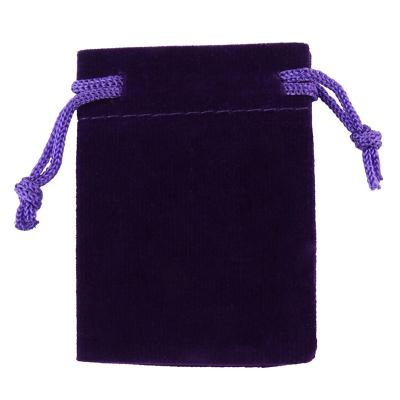 China Gift Brand Velvet Bag Fabrics Drawstring Velvet Suit High Quality Printed Purple Dust Bag For Packing for sale