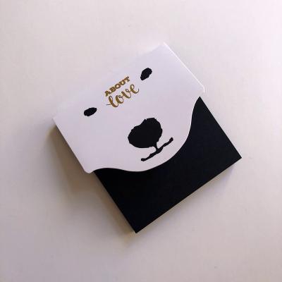 China Self Adhesive Custom Size And Shape Self Adhesive And Removable Sticky Notepad for sale