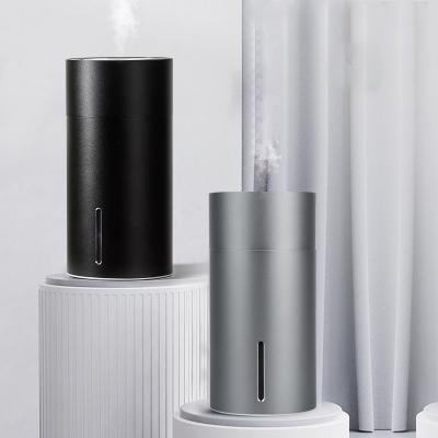 China Portable Aromatherapy Waterless Stylish Aroma Diffuser Power-Up Aluminum Alloy Car Diffuser Rainbow Vapor Mist Humidifier Purifier LED for sale