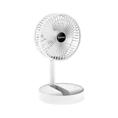 China Mini Summer Student Desktop Folding Outdoor Portable USB Rechargeable Fan Telescopic Fan for Office Bedroom School Dorm New for sale