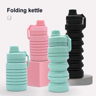 China New 750ML Silicone Coffee Mug Water Cup Gift Folding Outdoor Cup 7750 Disposable Telescopic Folding Travel for sale