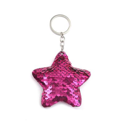 China Best Alloy+ Glitter Plastic Craft Glitter Star Plastic Hanging Animal Key Chain Animal Key Chain for sale