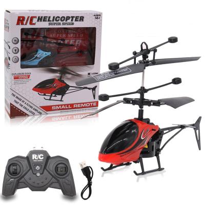 China Eco-Friendly Rechargeable Drop-Resistant Mini Electric USB RC Radio Aircraft Children's Material Remote Control Helicopter Toy for sale