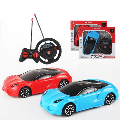 China Kids Gifts Simulation Small Cheap Eco-friendly RC Electric Four-way Radio 360 Wireless Hardware Racing Roadster Toy Remote Control Car for sale