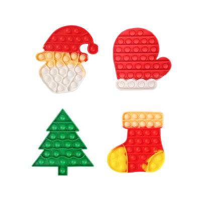 China New Halloween Christmas Festival Silicone Bubble Push Compression Noise Busy Sensory Toys Eco-friendly Material Squeeze Relaxation for sale