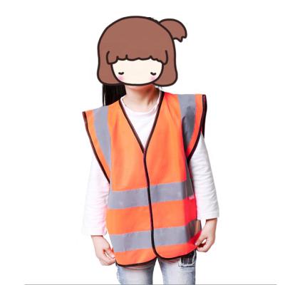 China PPE Personal Protective Equipment CE Ski Fluorescent Yellow Baby Kids Road Reflective Safety Vest Led EN1150 13356 for sale