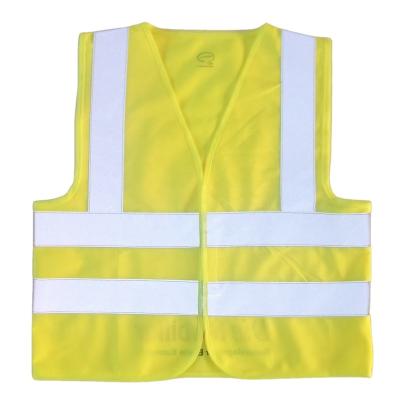 China PPE Personal Protective Equipment CE EN17353: 2020 Yellow Fluo School Safety Vest For Kids Outside Vis Security Vest For Biking Sports Kids Hi for sale